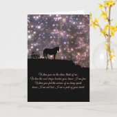 Carte de Sympathie Poème Spirituel Cheval (Fleur jaune)