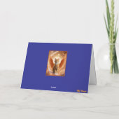 Carte de sympathie pour ange chat tigré orange (Dos)