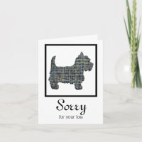 Carte de Sympathie pour animal de compagnie de chi
