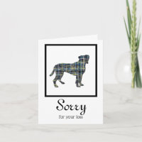 Carte de Sympathie pour animal de compagnie de chi