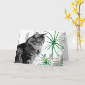 Carte de sympathie pour animal de compagnie pour c (Fleur jaune)