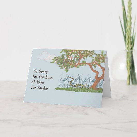 Carte de sympathie pour animal de compagnie pour s (Devant)