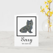 Carte de Sympathie pour animal de compagnie Terrie (Fleur jaune)