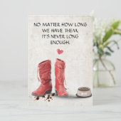 Carte de sympathie pour animaux de compagnie de co (Debout devant)