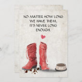 Carte de sympathie pour animaux de compagnie de co (Devant / Derrière)