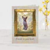 Carte de Sympathie pour animaux de compagnie. Pour (Fleur jaune)