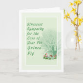 Carte de sympathie pour animaux de compagnie pour  (Fleur jaune)