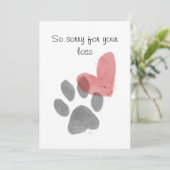 Carte de sympathie pour animaux domestiques (Debout devant)