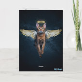 Carte de sympathie pour chat abyssin 2 (Dos)