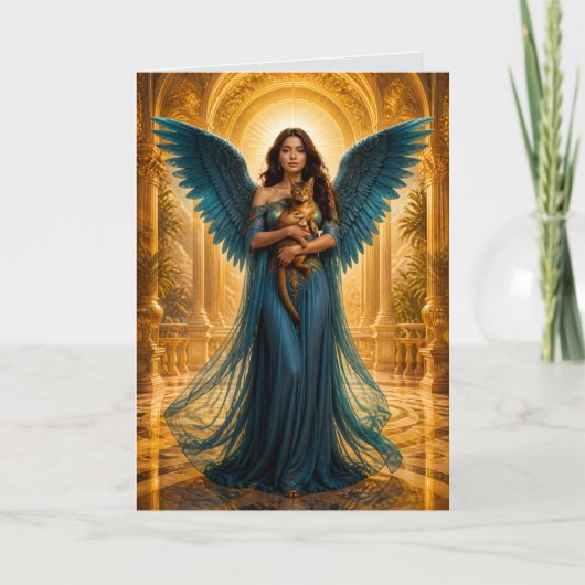 Carte de sympathie pour chat abyssin 2 (Devant)