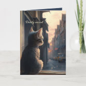 Carte de Sympathie pour chat Ange Manquant Dearly (Devant)