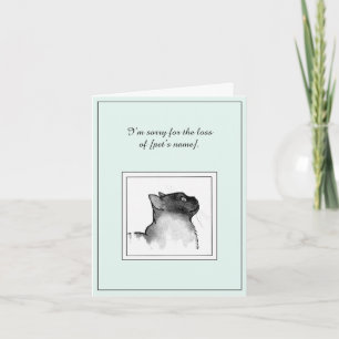 Carte de sympathie pour chat balinais