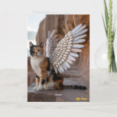 Carte de sympathie pour chat calico 2 (Dos)