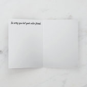 Carte de sympathie pour chat calico 2 (Intérieur)