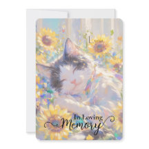 Carte de sympathie pour chat de vache