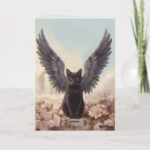 Carte de sympathie pour chat noir (Dos)