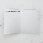 Carte de sympathie pour chat noir (Intérieur)