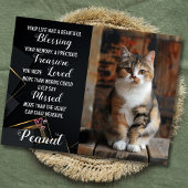 Carte de sympathie pour chat personnalisée avec ph