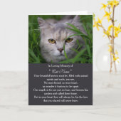 Carte de sympathie pour chat personnalisée avec ph (Fleur jaune)