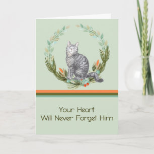 Carte de sympathie pour chat Tabby Homme