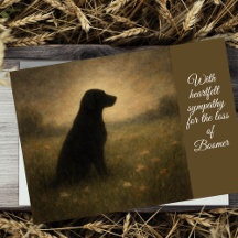Carte de sympathie pour chien