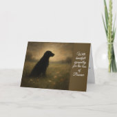 Carte de sympathie pour chien (Devant)