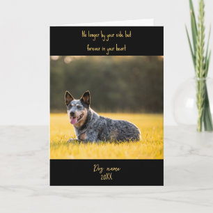 Carte de sympathie pour chien pour perte mémorial