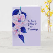 Carte de sympathie pour la floraison bleue fausse  (Fleur jaune)