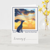 Carte de sympathie pour la perte d'animal de compa (Fleur jaune)