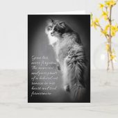 Carte de sympathie pour la perte de chat (Fleur jaune)