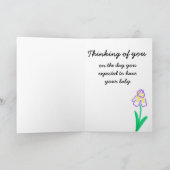 Carte de sympathie pour la perte de grossesse (Intérieur)