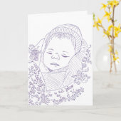 Carte de sympathie pour la perte de grossesse (Fleur jaune)