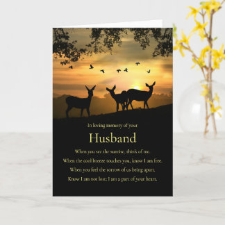 Carte de sympathie pour la perte du poème spiritue