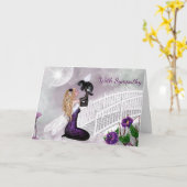 Carte de sympathie pour la perte d'un animal de co (Fleur jaune)