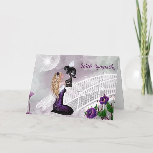 Carte de sympathie pour la perte d'un animal de co (Devant)