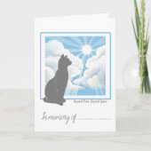 Carte de sympathie pour la perte d'un chat  (Devant)