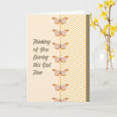 Carte de sympathie pour la Soeur pas à pas avec pa (Fleur jaune)