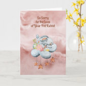 Carte de sympathie pour lapin d'animal (Fleur jaune)