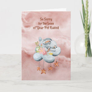 Carte de sympathie pour lapin d'animal