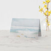 Carte de Sympathie pour l'aquarelle de plage Starf (Fleur jaune)