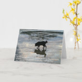 Carte de sympathie pour le passage de chien (Fleur jaune)