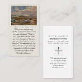 Carte de sympathie pour les condoléances sincères (Devant / Derrière)