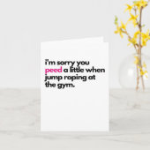 Carte de sympathie pour les excuses de pipi (Fleur jaune)