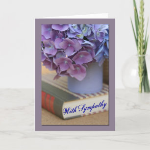 Carte de Sympathie pour les fleurs d'Hydrangea