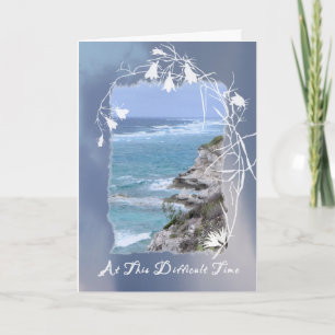 Carte de sympathie pour mari, photo de la mer