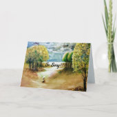 CARTE DE SYMPATHIE POUR PERTE D'ANIMAL/CHIEN (Devant)