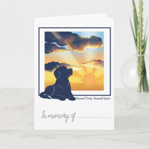 Carte de sympathie pour perte d'animal de compagni