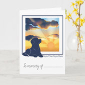 Carte de sympathie pour perte d'animal de compagni (Fleur jaune)