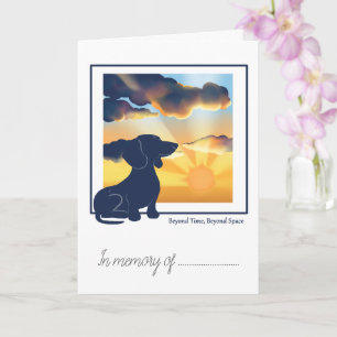 Carte de sympathie pour perte d'animal de compagni