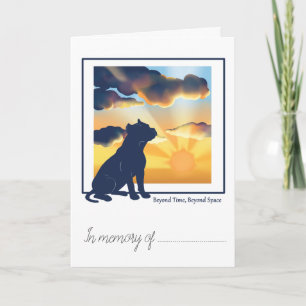 Carte de sympathie pour perte d'animal de compagni